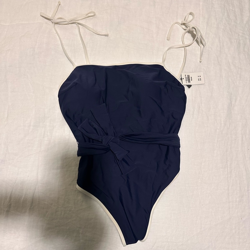 Abercrombie and Fitch Navy one piece swimsuit - Picture 2 of 6